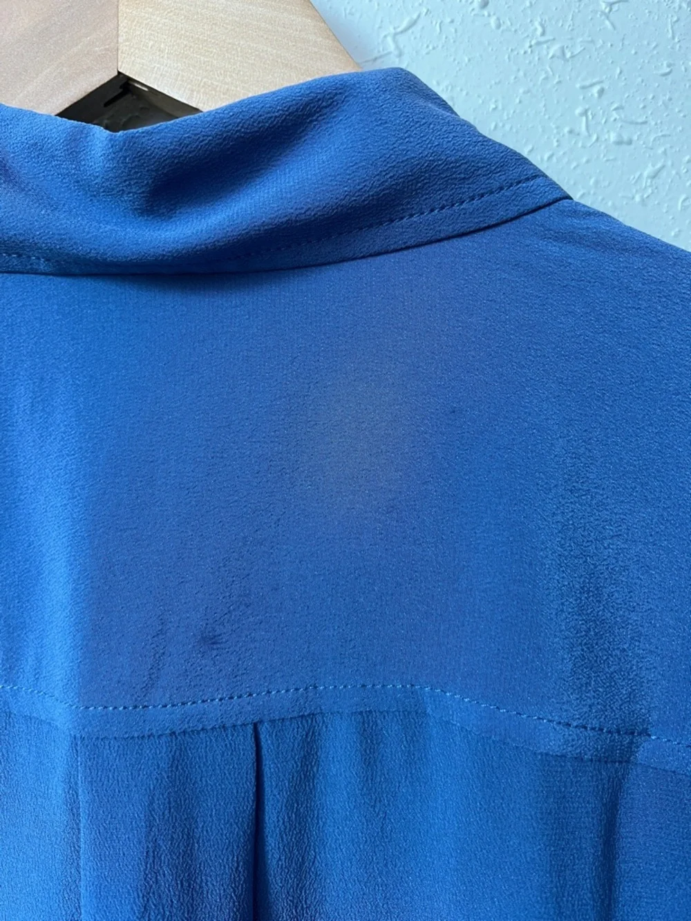 New Everlane THE MUST-HAVE SHIRT IN WASHABLE SILK in French Blue Size 10 - Picture 6 of 12